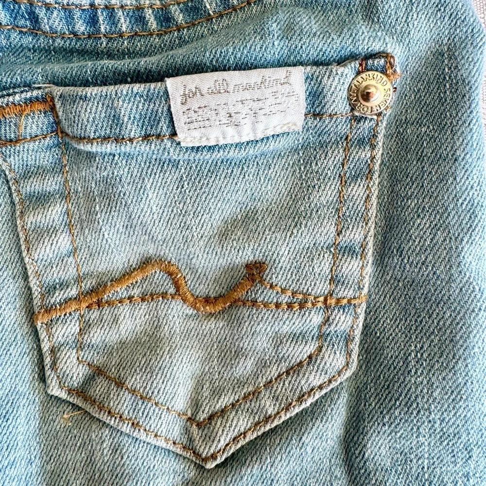 Seven7 Seven For All Mankind Toddler Jeans 24M‎ Light Wash Stretch Denim Raw Hem